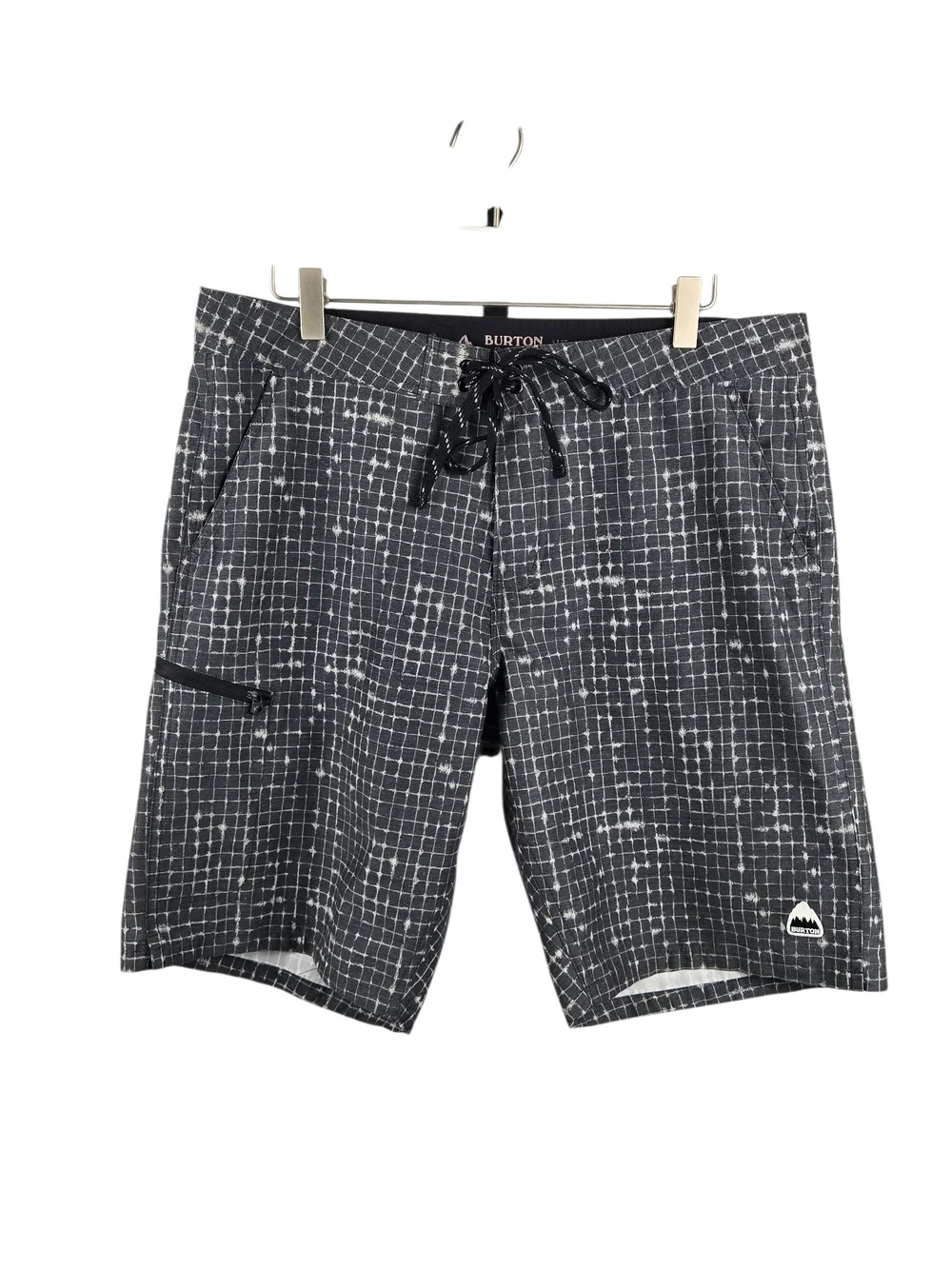 Burton Moxie Board Shorts Grey Print Size 34